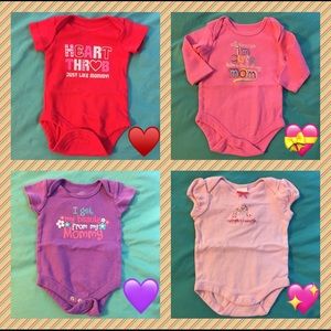 💝Baby Girls 0-3/3M Onesie Lot💝